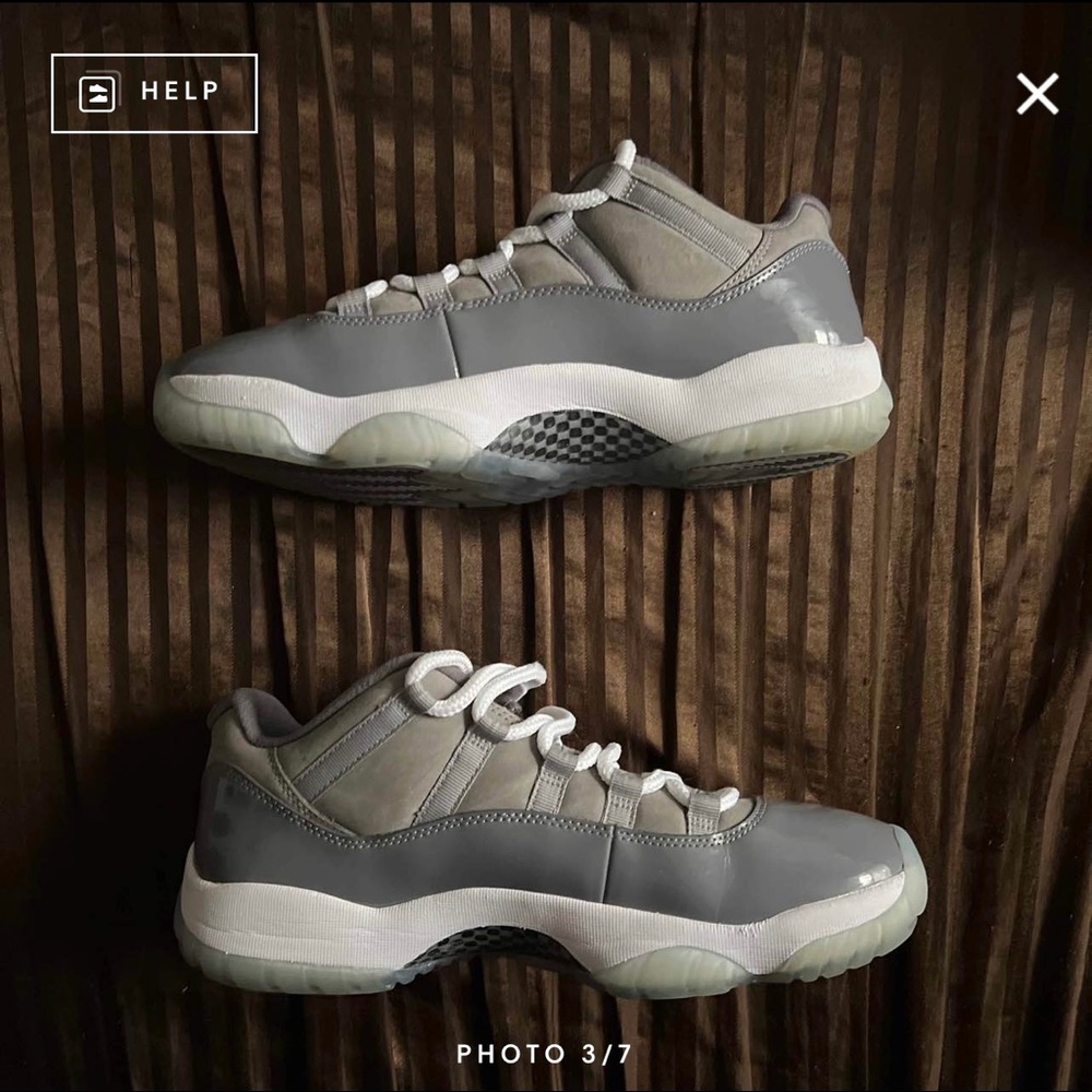 Jordan 11 Cool Grey Low (SIZE 10 MEN)